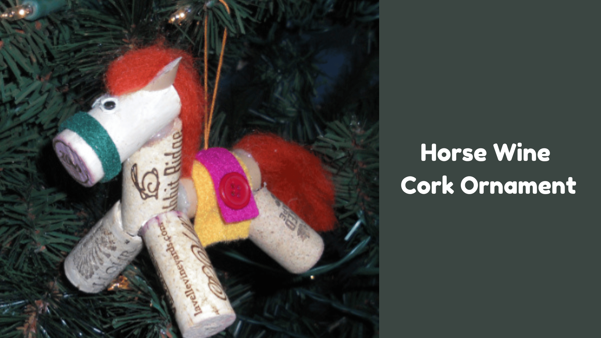 Horse Cork Ornament DIY