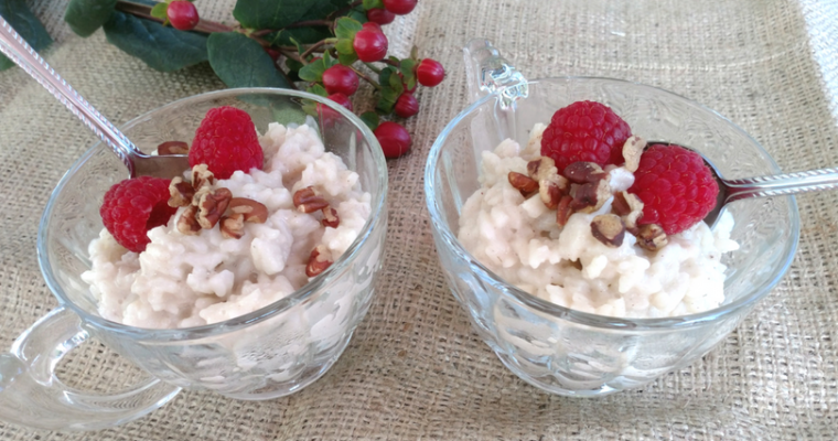 Almondmilk Rice Pudding with Cardamom