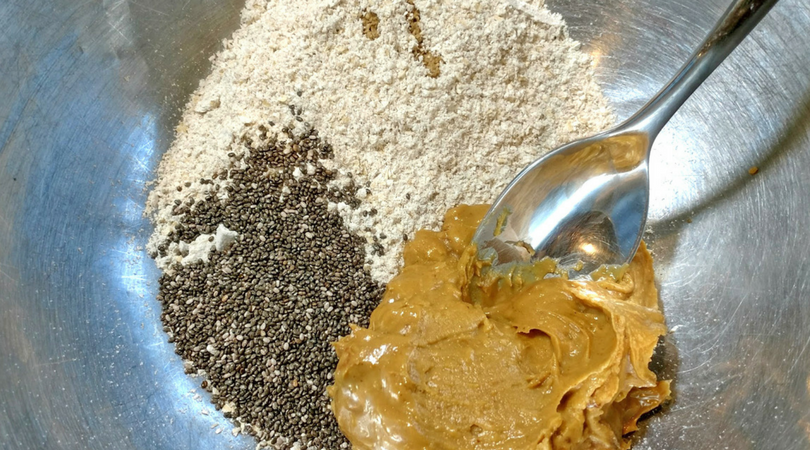 ingredients for no bake chia peanut butter balls