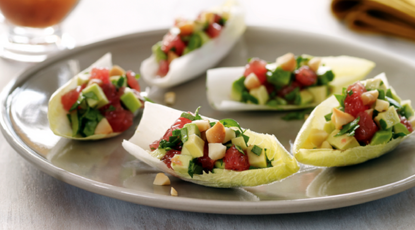 Endive, Avocado + Grapefruit Bites