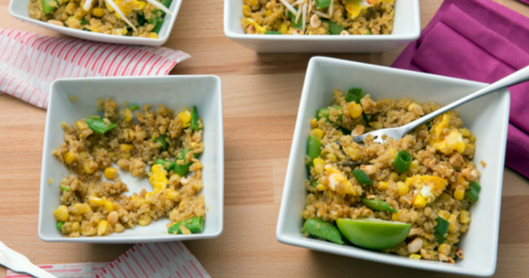 Toasty Quinoa + Snap Peas & Sweet Corn