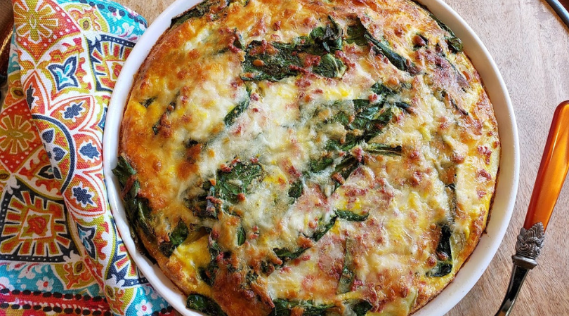 Spring Greens Potato Bake