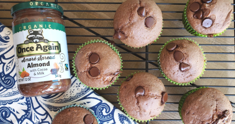 Chocolate Almond Butter Muffins with Once Again Nut Butters