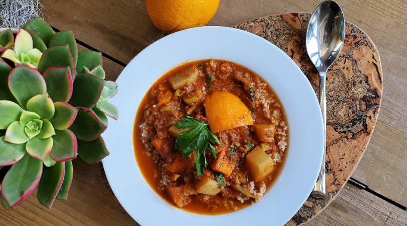 Spicy Orange Root Vegetable Stew