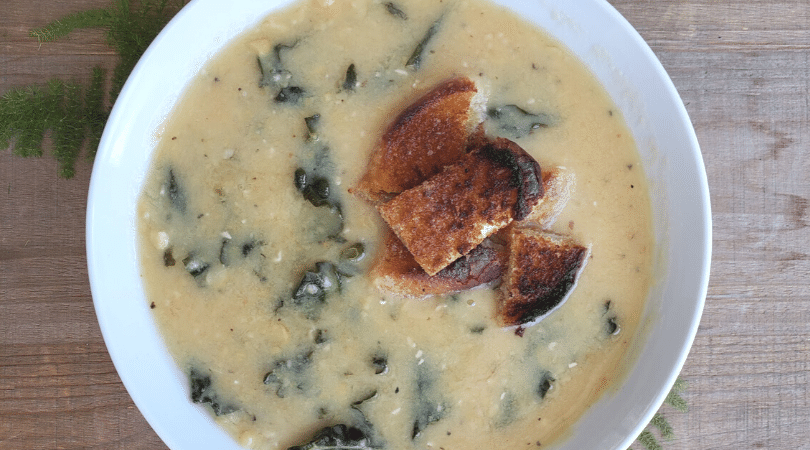 Yellow Split Pea & Lacinato Kale Soup