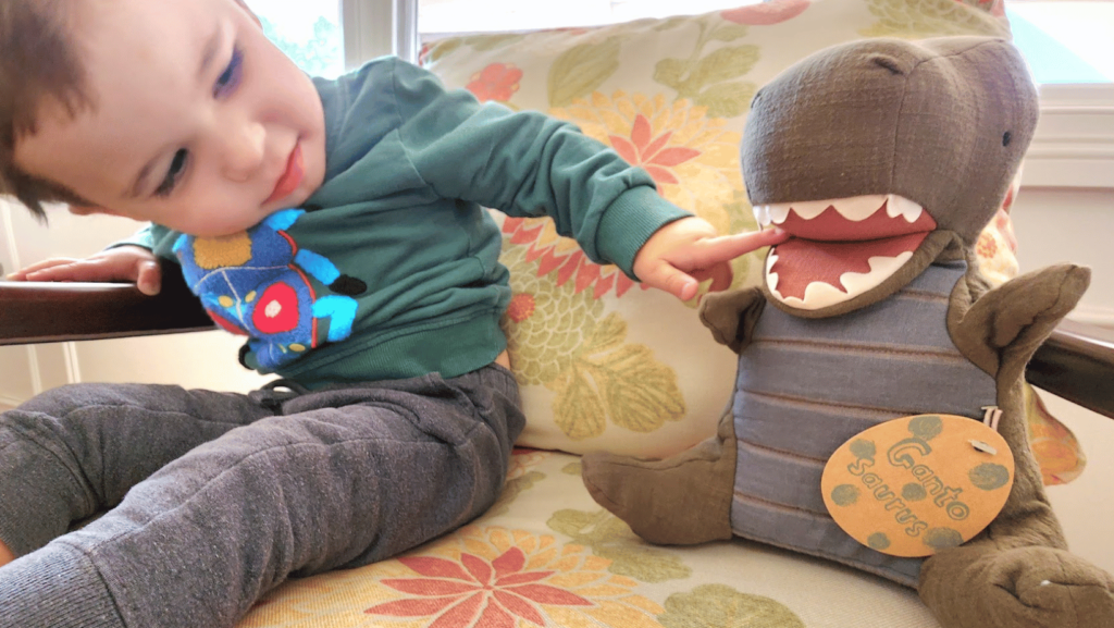 dinosaur puppet by maileg