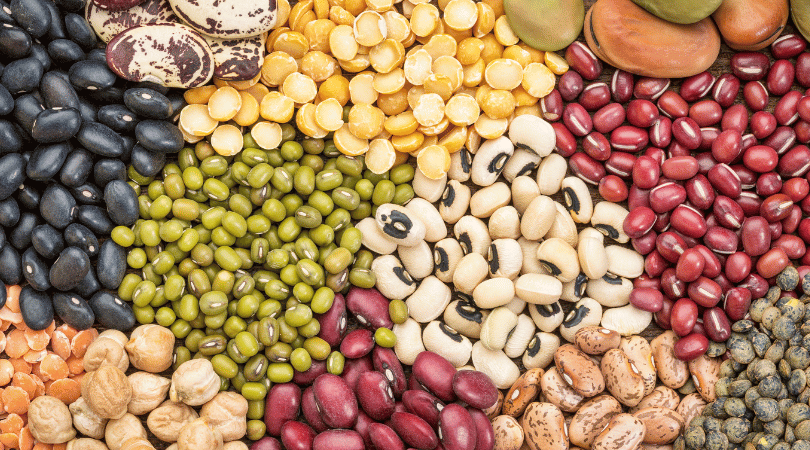 Display of beans