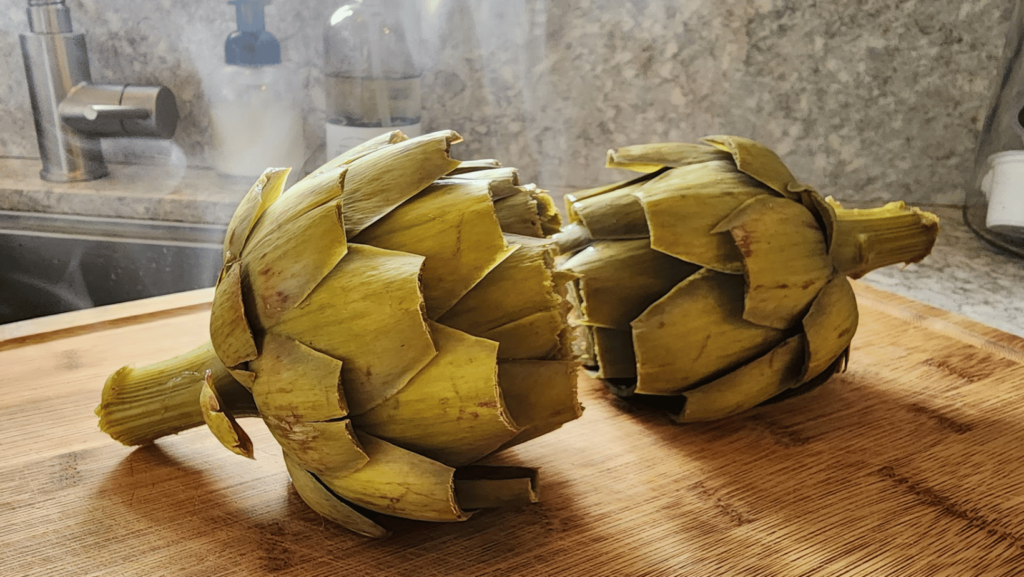 steamed artichokes