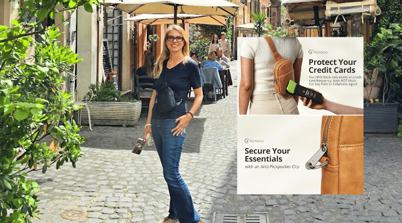 RFID protection cross body bag