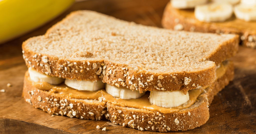 banana peanut butter sandwich