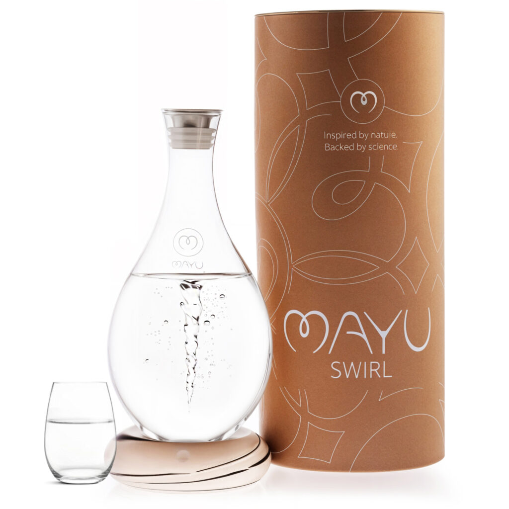 mayu vortex swirl glass carafe