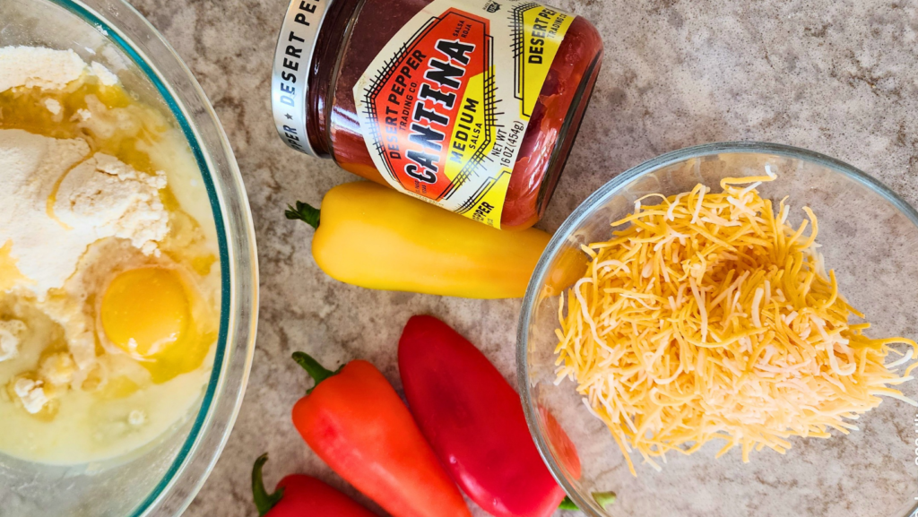 sweet pepper cornbread bites