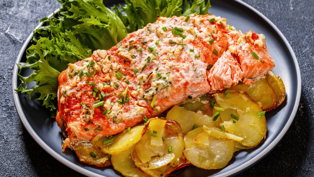 fish and potatoes