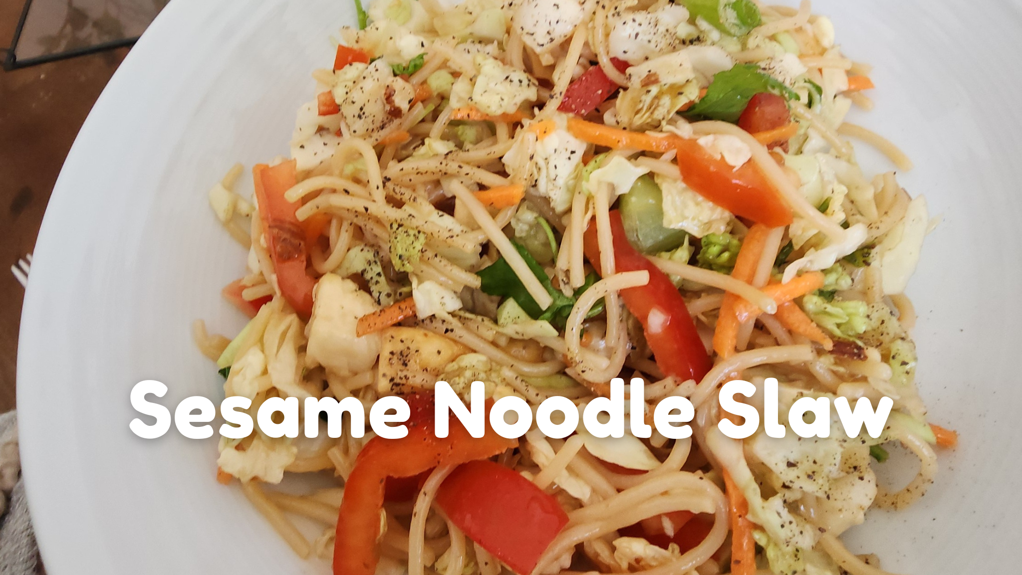 Sesame Slaw with Protein Pasta: Go-To Summer Picnic Salad
