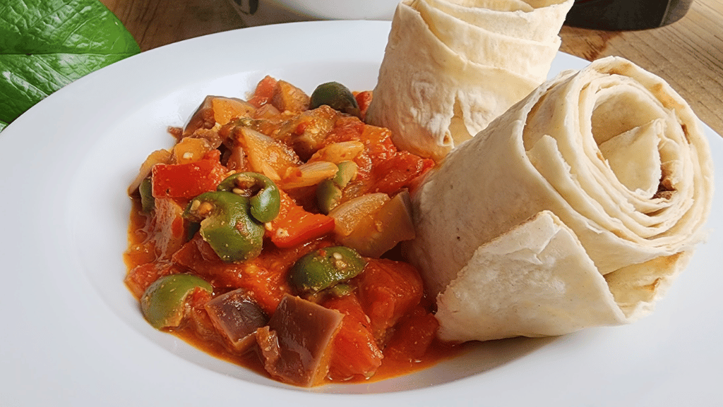 Tunisian Harissa Eggplant Stew