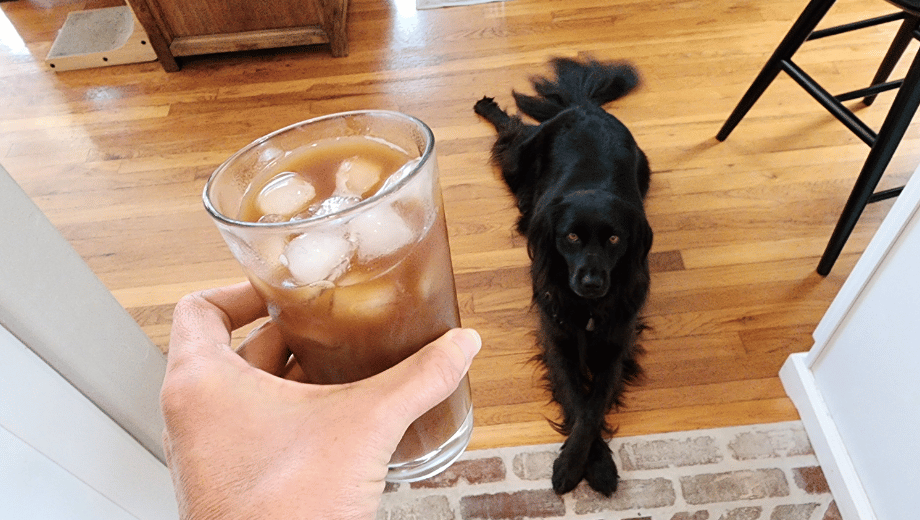 Bones Coffee Review: Glass of iced coffee