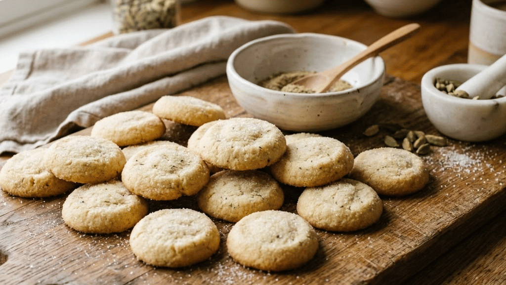 Cardamom Butter Button Cookie Recipe