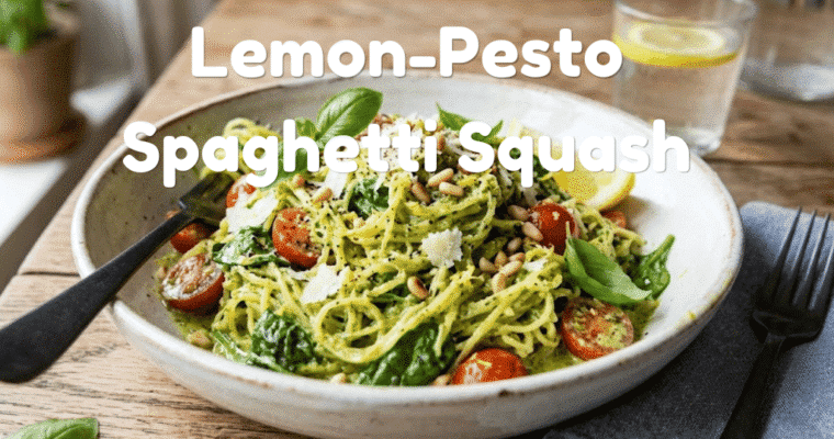 Creamy Lemon-Pesto Spaghetti Squash Recipe