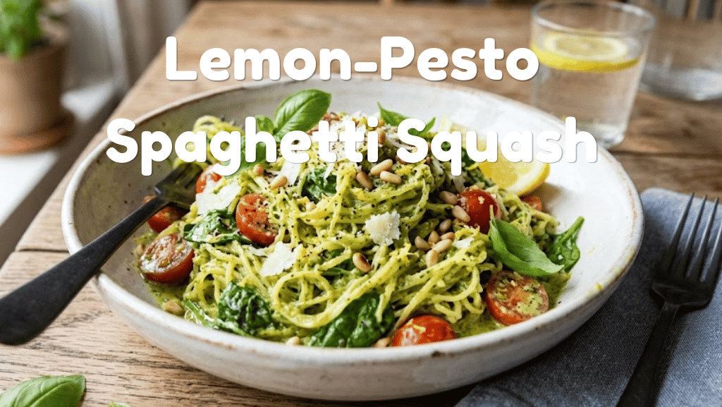 Creamy Lemon-Pesto Spaghetti Squash Recipe