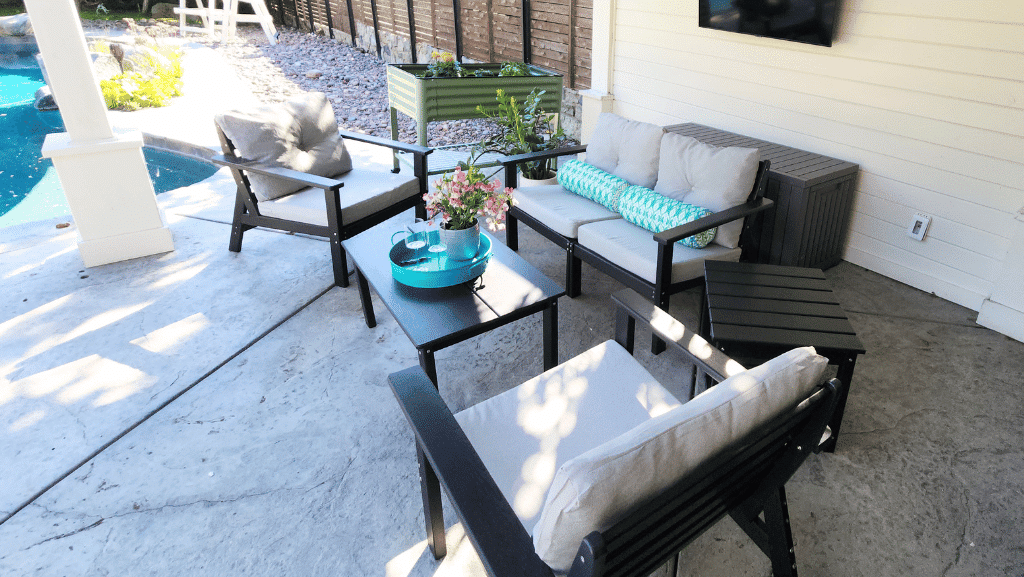 pamapic outdoor HDPE Patio Set - 6 piece set