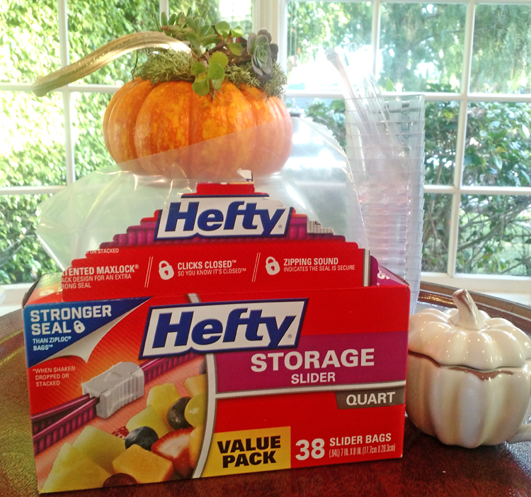 Pumpkin Spice Cheesecake Cups with Hefty® Slider Bags